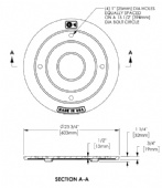 23 3/4" Manhole Vented Cover Only Plain, Light Duty
