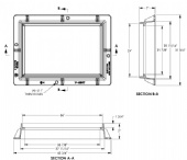 44867010 36 3/4" Inlet Frame Only