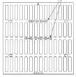 31 3/4" Wide Cast Iron Grate